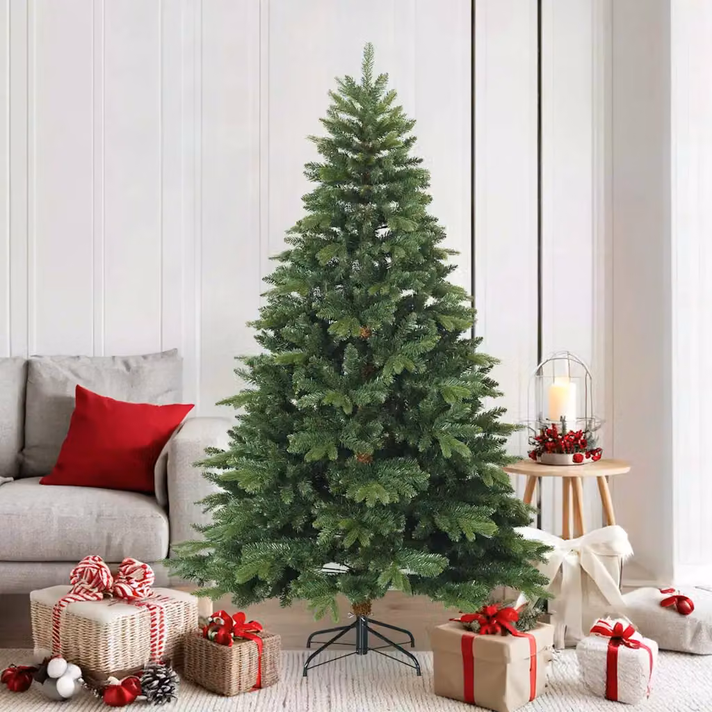 Albero di Natale artificiale vidaXL verde con rami pieghevoli, Altezza: 180 cm