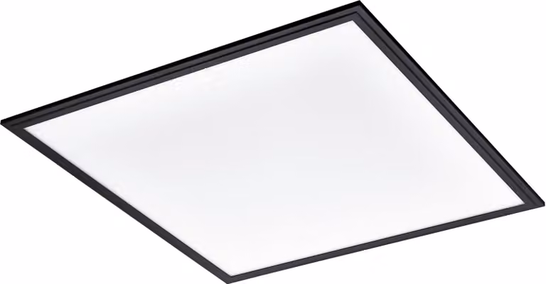Plafoniera Moderna Salobrena 1 Alluminio Nero Led Integrato 33W