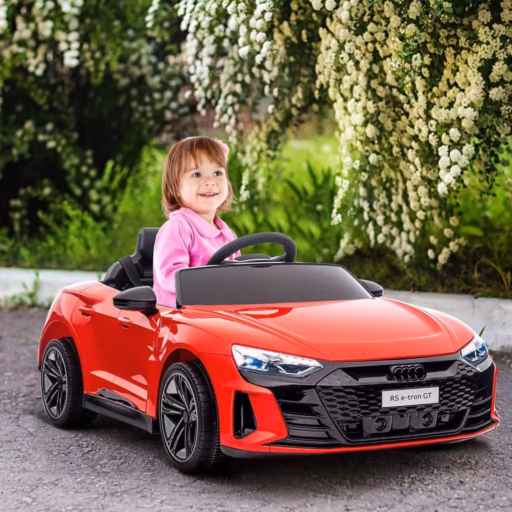 Macchina Elettrica per Bambini Audi RS e-tron GT Rossa con Batteria Ricaricabile e Funzioni Luci e Suoni – 2