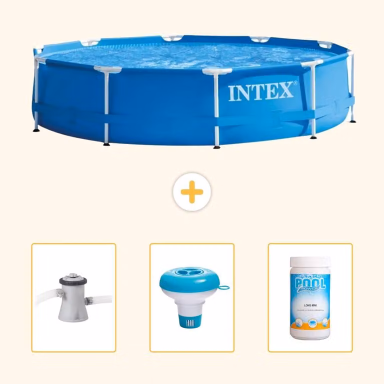 Piscina autoportante rettangolare - 305x76 cm - 4 pezzi - Modello SCB77