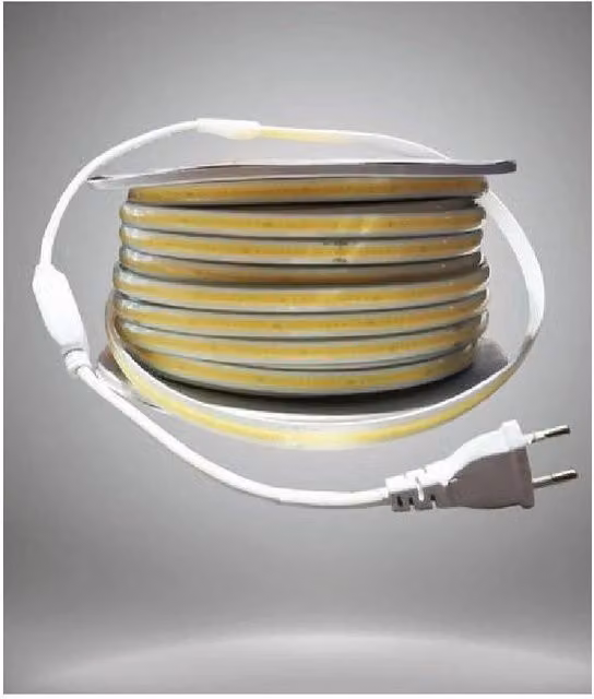 Trade Shop - Strisce Led Cob Gommata 220v 14w/m 1400lm/m Ip65 Bobina 50 Metri - -bianco Caldo -