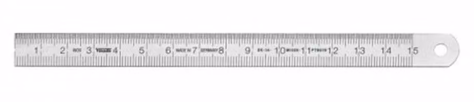 Vogel Stahlmaßstab, Messlänge 1000 mm, Maßstab, Meterstab aus Federbandstahl