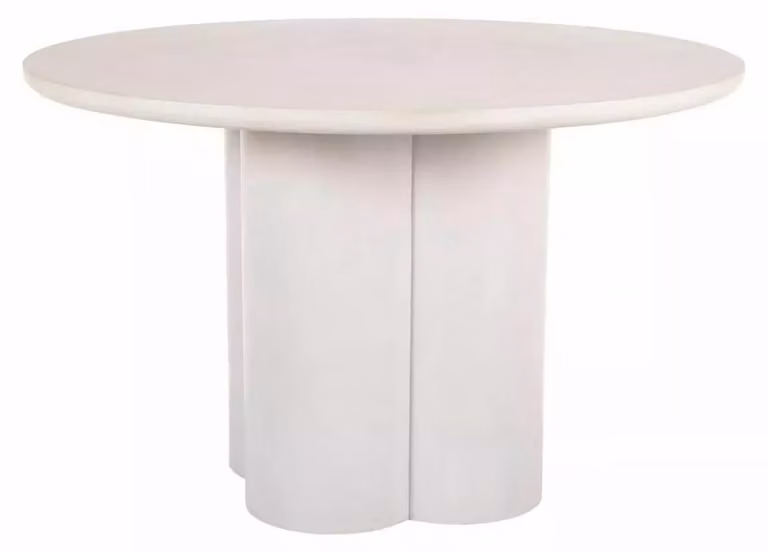 FURNLUX, tavolo da pranzo Rosalia, colore beige, 120 cm / Colore principale: / Dimensioni: