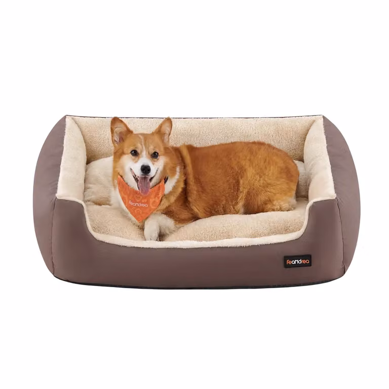 Cuccia Letto per Cani Reversibile, Marrone