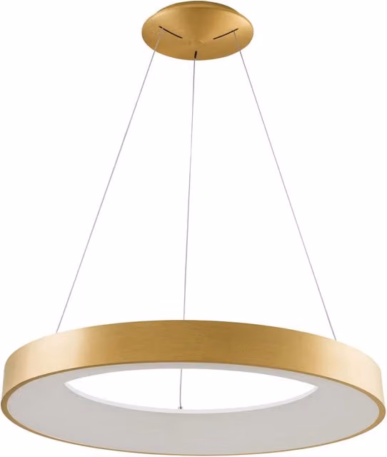 Lampada a sospensione Italux Giulia LED 80W oro Ø80