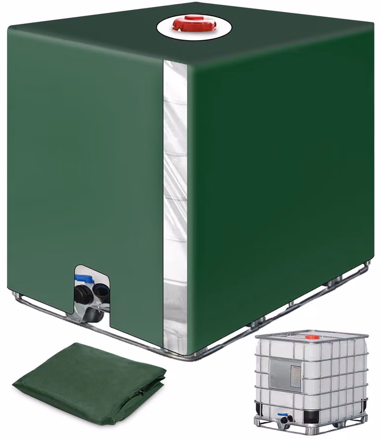 Copertura per serbatoio IBC da 1000 litri – impermeabile e con protezione UV – dimensioni 120 x 100 x 116 cm