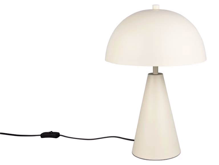 Lampada da tavolo minimalista ALFIE grigia 1xE27x40W in metallo, dimensioni: 43x30x30 cm, IP20, Trio