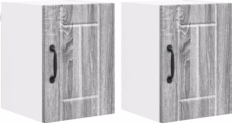 Armadietto a muro LUCCA 2 pcs Grigio Sonoma 30 x 31 x 40 cm