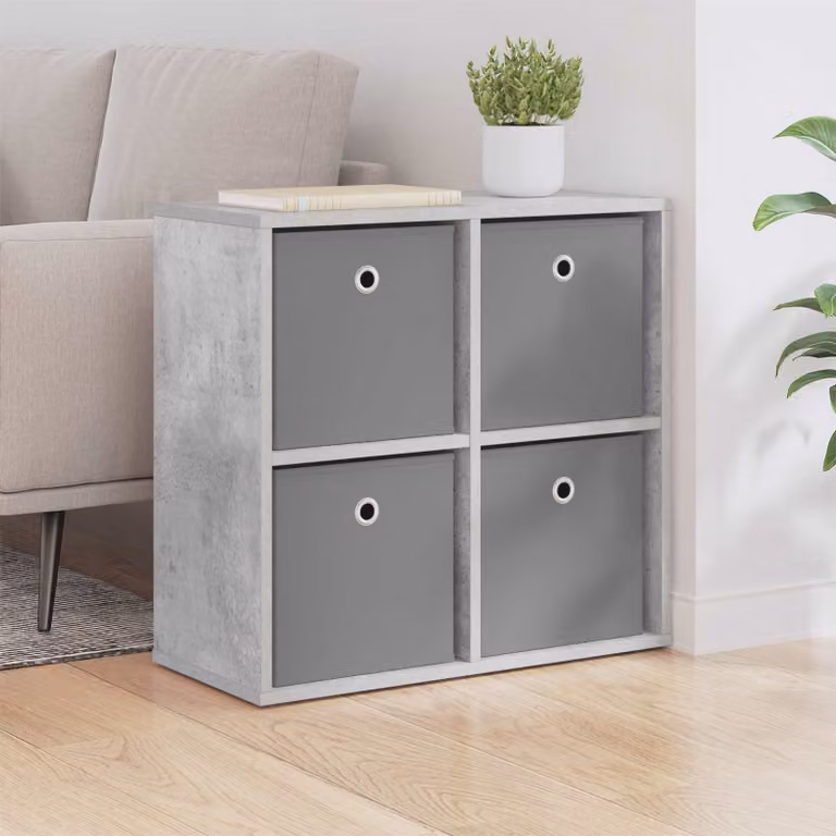 Credenza moderna vidaXL in grigio, L 59,5 x P 27 x H 57 cm