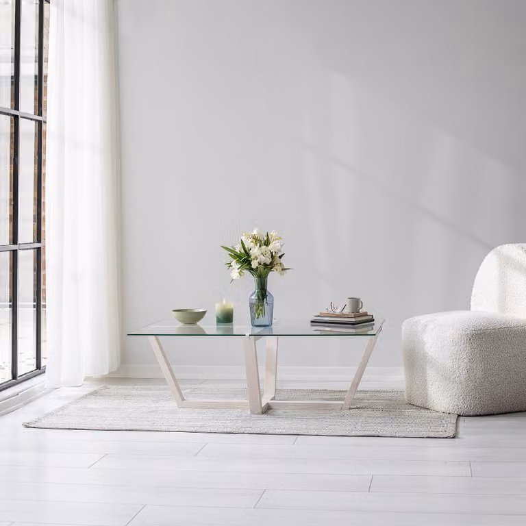 Skye Decor, Amalfi - White, tavolini, bianco, legno, 105 x 35 x 65 cm