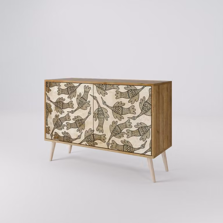 Cassettiera Spacerebels a 2 ante - credenza cassettiera - credenza alta - mobile guardaroba - soggiorno camera da letto - 57,5×111×42 (HxLxP)