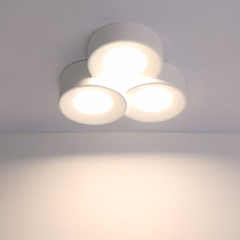 ZMH plafoniera plafoniera plafoniera bianca plafoniera plafoniera rotonda corridoio plafoniera moderna 3 fiamme GX53 Max.10W plafoniera plafoniera plafoniera per cucina sala da pranzo senza lampadine
