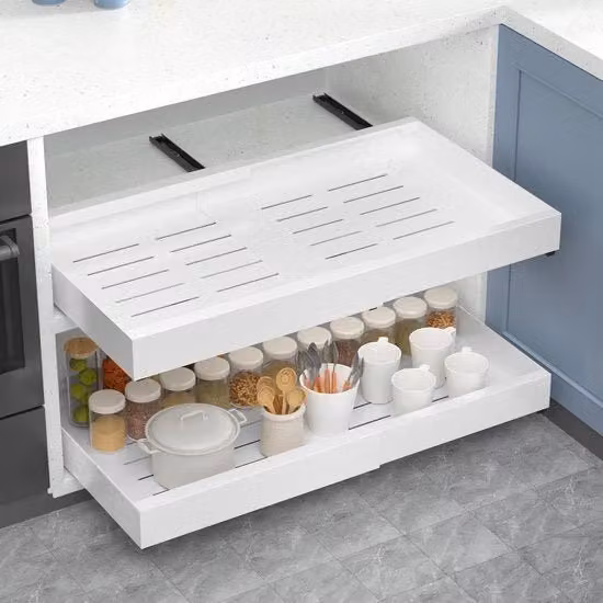 Organizer per cassetti Alishomtll bianco in acciaio inossidabile L/P/H: 42 x 68 x 7 cm