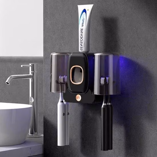 Supporti elettrici per scovolini interdentali con funzione di sterilizzazione - Nero