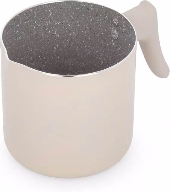 Bollilatte Kasanova in ceramica beige con rivestimento antiaderente, diametro 12 cm