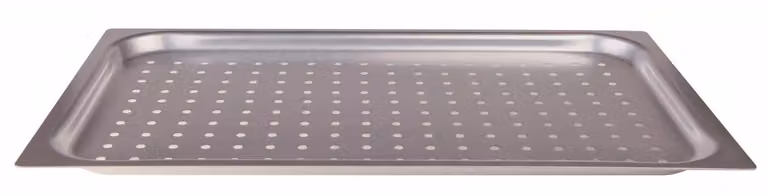 Teglia Forata Gastronorm in alluminio 3mm GN1/1 cm.53x32,5 h.cm.2