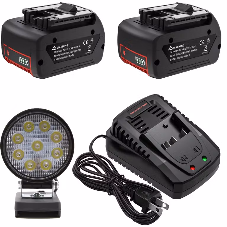 Batteria per Bosch 18V, capacità 6,0Ah, composizione agli ioni di litio , 2B 1C 1D