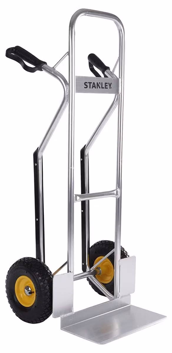 Carrello manuale Stanley HT525 Portata fino a 200KG Pneumatici in alluminio Argento/Giallo