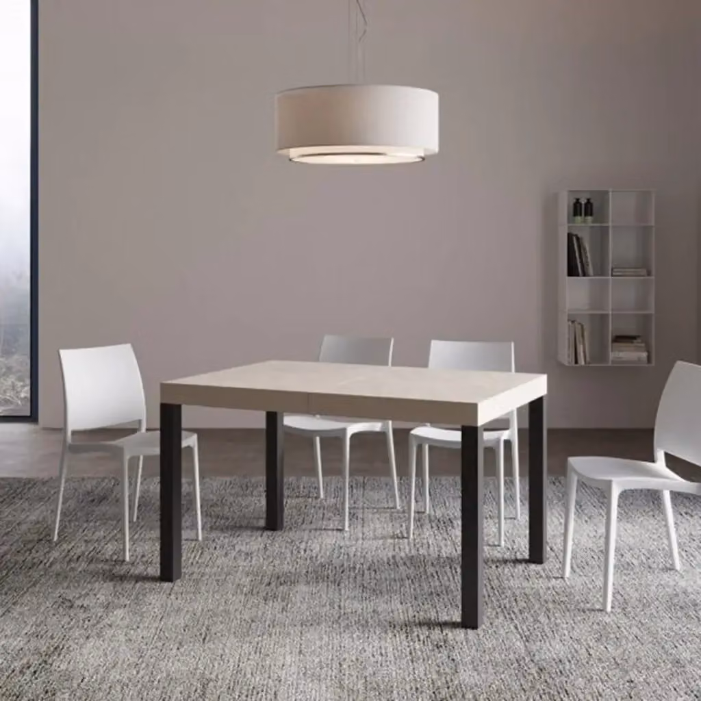 Tavolo allungabile Itamoby Everyday cashmere con gambe antracite L: 140-400 cm, P: 90 cm – 2