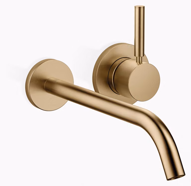 Dornbracht META Mitigeur mural de lavabo sans vidage, saillie 250mm, jet rond enrichi d'air, 36861660-39, 36861660-39