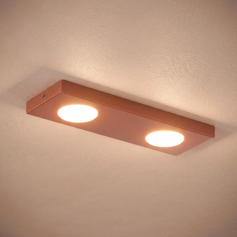 Plafoniera soffitto Hero SIGMA, dimmerabile, Rosso, Corridoio, Metallo, Moderno, Plafoniera