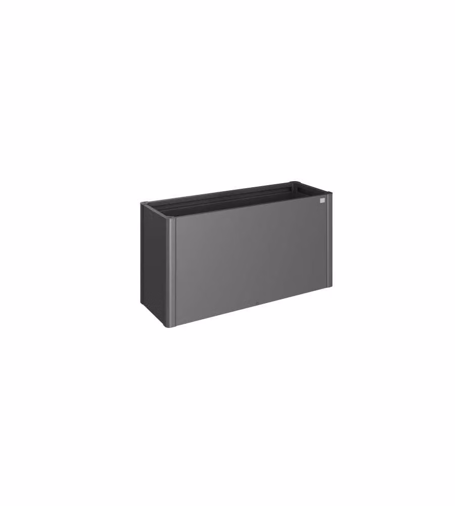 Aiuola rialzata Gr. 1,5x0,5 grigio scuro metallizzato