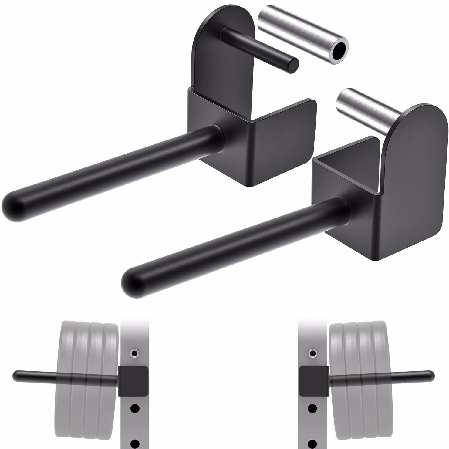 Solidchoice - Supporto per dischi di peso, compatibile con power rack, set di 2