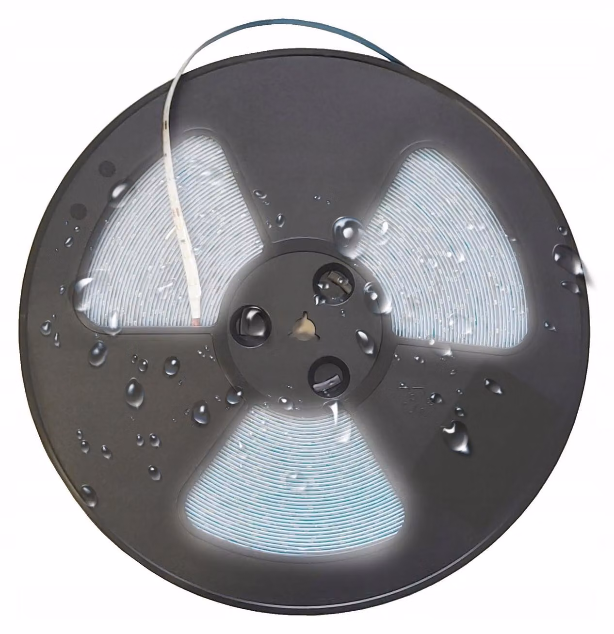 Striscia LED da 120W, 12V, impermeabile IP63, adatta per il bagno, luce neutra, rotolo da 25 metri