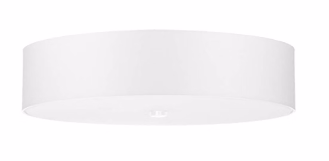 Lampada da soffitto SKALA 50 bianco 5xE27 15W tessuto/vetro/acciaio 16x50x50cm Sollux Lighting