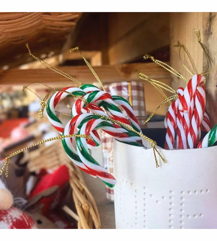 Decoris Bastoncino di Zucchero - Decorazioni Natale - Set 6pz