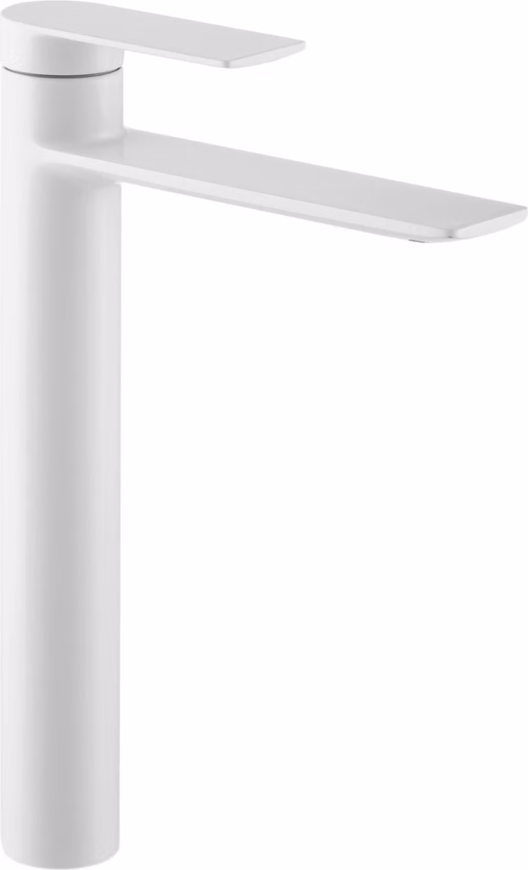 Granitan - Miscelatore lavabo - Rubinetto bagno altezza 30 cm - Rubinetto bianco - FARO