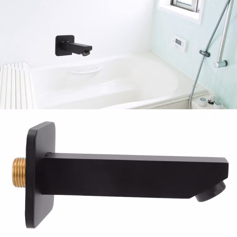Miscelatore monocomando da incasso, attacco G1/2, colore nero, per lavabo da bagno