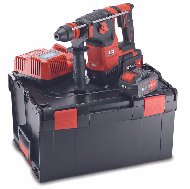 Flex Akku Kombi-Bohrhammer (Bohrhammer 18 V, 5 Ah, Leerlaufdrehzahl 0-980 /min)