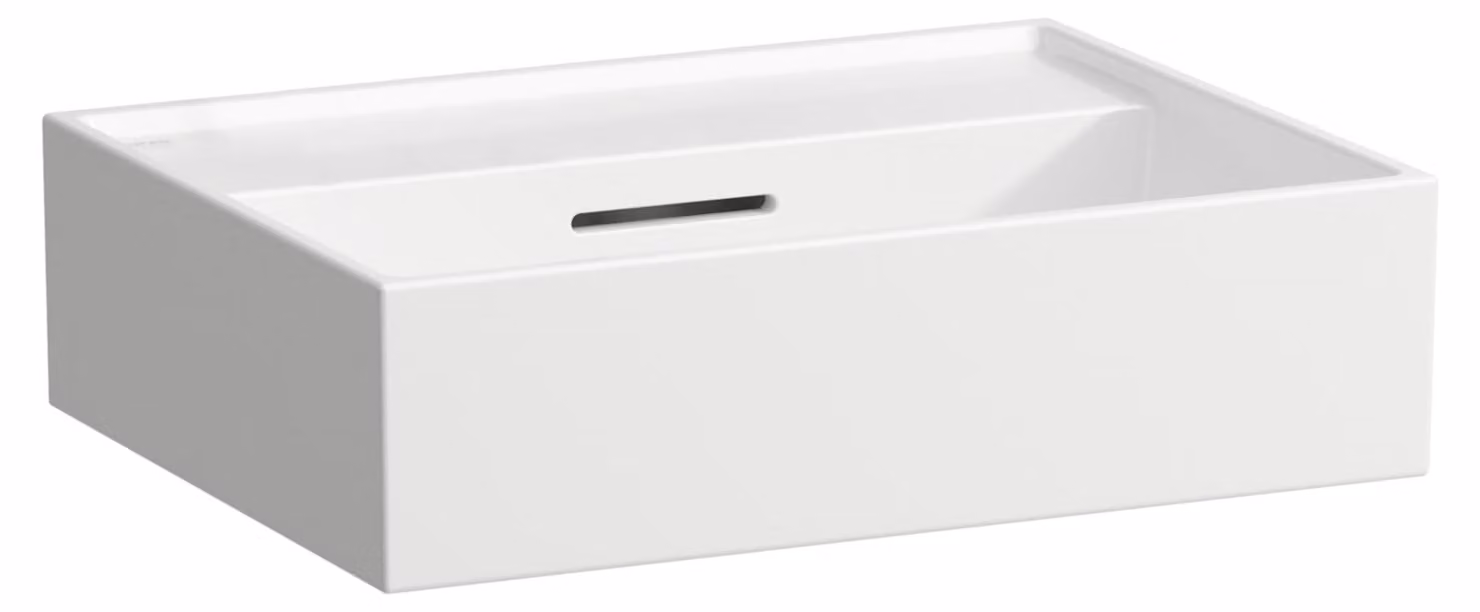 LAUFEN Kartell lavabo à poser, sans trou pour robinet, avec trop-plein, 450x340mm, H8183300001091, H8183300001091