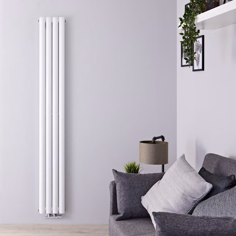 Radiatore Doppio Bianco Attacchi Centrali 1780x236mm 930W - Revive Caldae