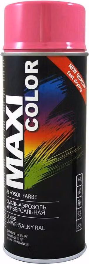 Vernice acrilica, rosa screziato, lucido, Maxi Colour RAL4003, 400 ml, spray, Motip
