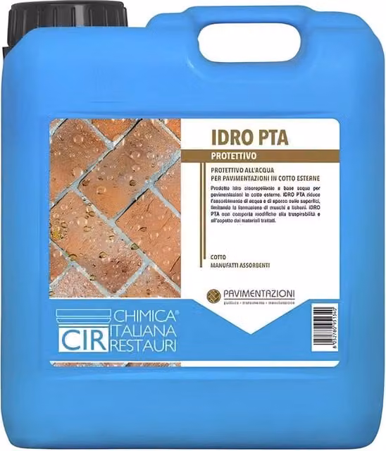 Impregnante protettivo antimacchia all'acqua per pavimenti in cotto Idro PTA trasparente 5 l