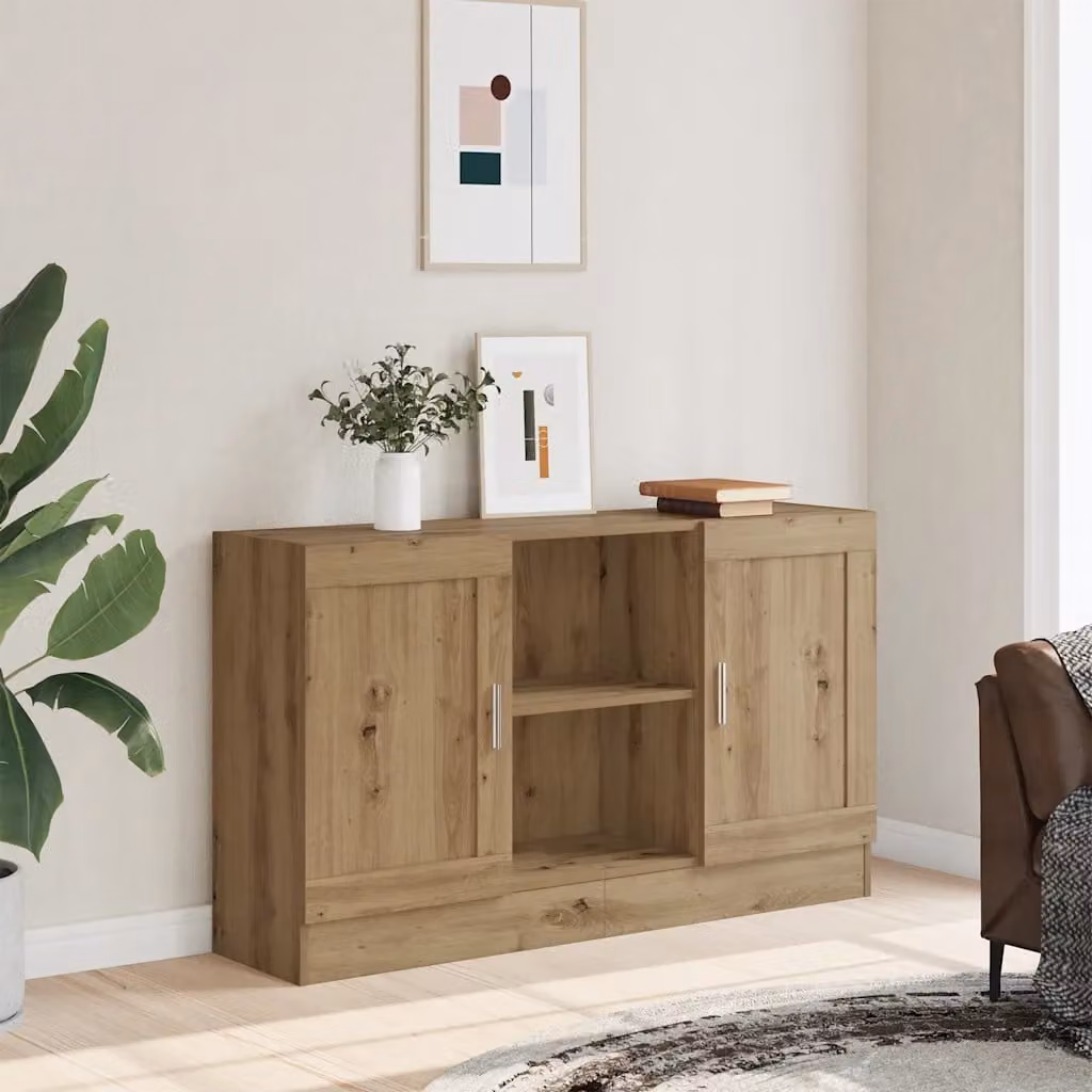 Credenza classica vidaXL in MDF color marrone per sala da pranzo L 120 x P 30,5 x H 70 cm