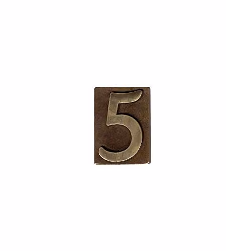 Numero Civico Ottone Bronzato 2 60X80