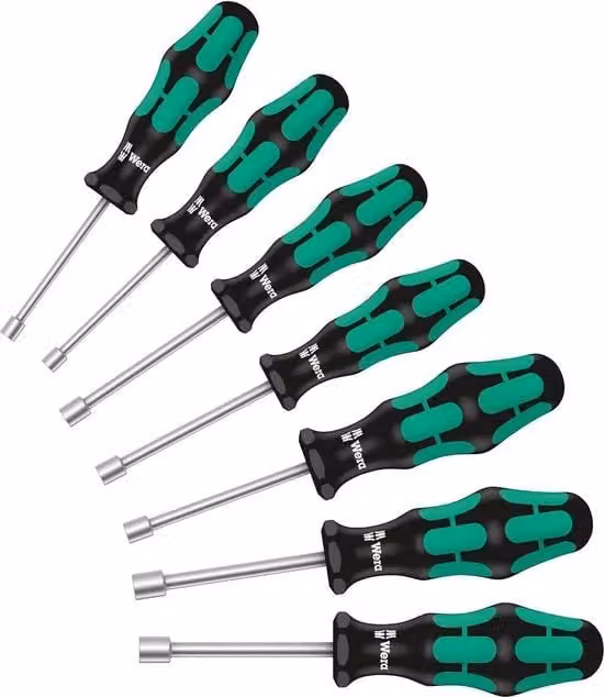 Set di 7 chiavi e chiavette Torx Wera multicolore e nero