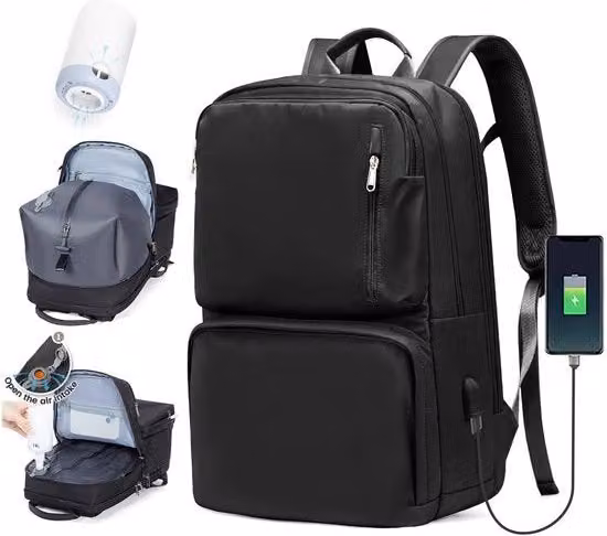 Borsa a vuoto con sistema di compressione per viaggi, borsa a mano con airbag per donne, borsa a vuoto con compressore per viaggi aerei, borsa a vuoto impermeabile per uomini