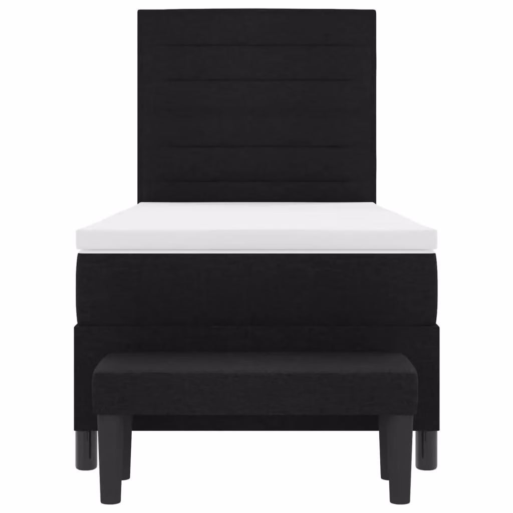 Letto Ibrido con Materasso e Testiera vidaXL, Colore Nero, L/P/H: 80 x 200 x 33 cm – 2