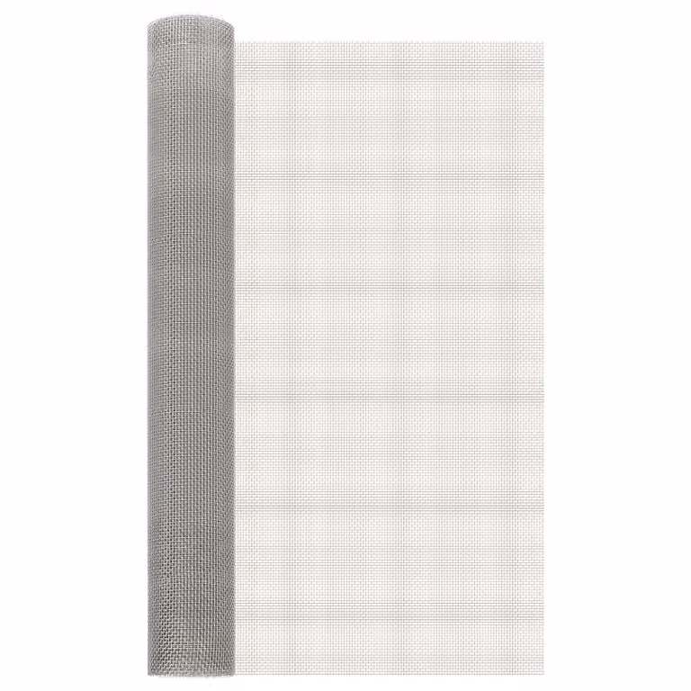 Rete per schermatura vidaXL in acciaio inossidabile Argento L: 1000 cm, H: 80 cm