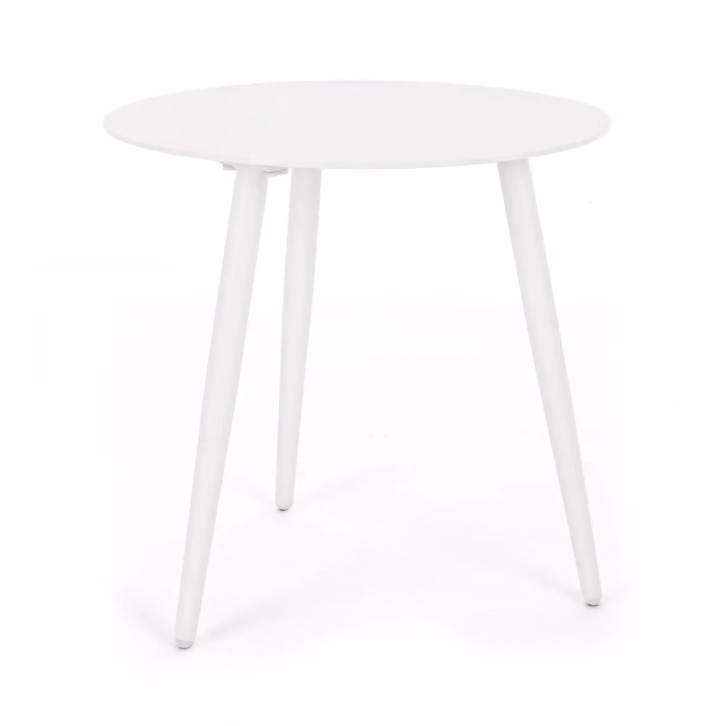 Tavolino rotondo da giardino FARO in alluminio bianco verniciato a polvere, Ø50 cm