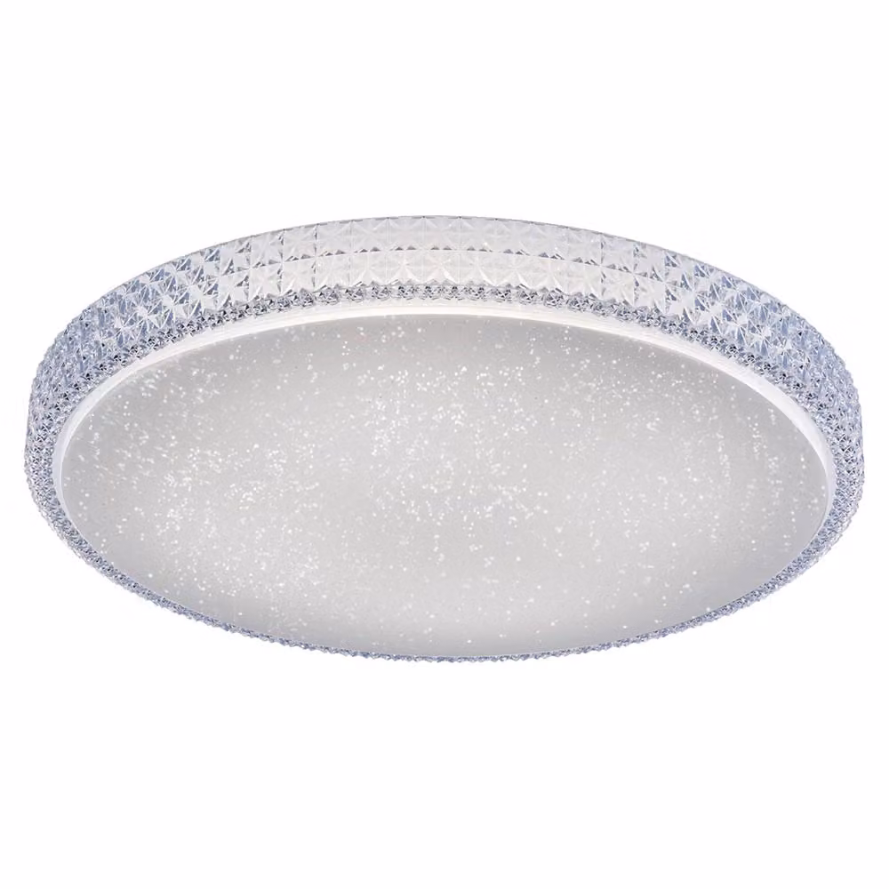 Plafoniera LED, cristallo, dimmerabile, CCT, D 60 cm
