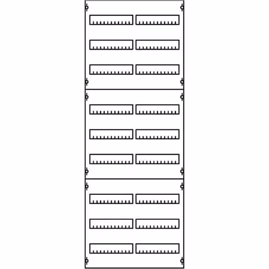 Striebel e John 2V5A Modulo per apparecchi a incasso in serie, interasse 125 mm, 9RE / BH5, 2FB 2CPX037666R9999