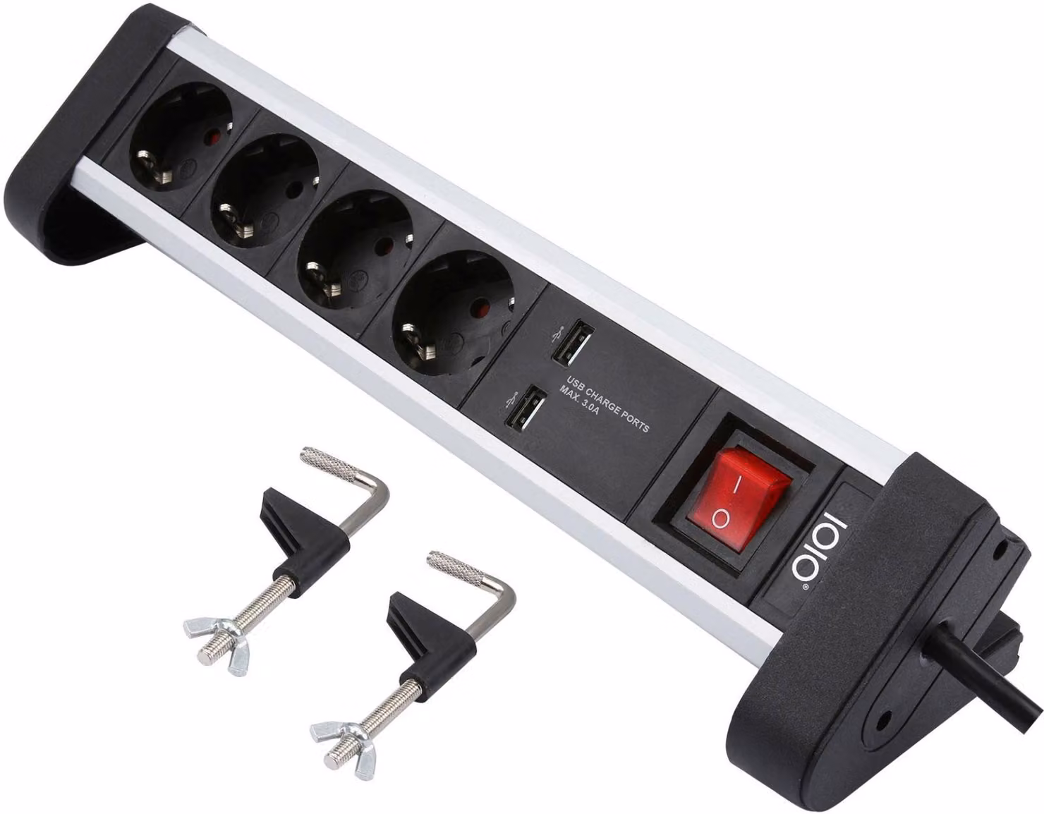 Olympia 41224 Olympia IOIO 4-fach Steckdosenleiste mit 2x USB "SL 2425 U"