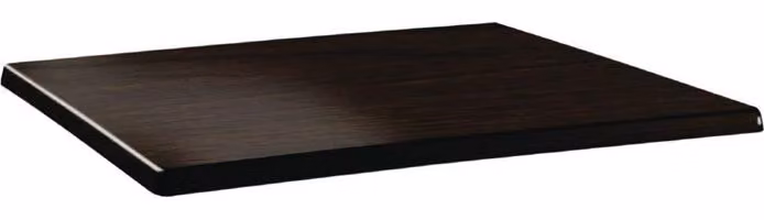 Piano del tavolo rettangolare Topalit Classic Line, colore wengé, 120 x 80 cm.