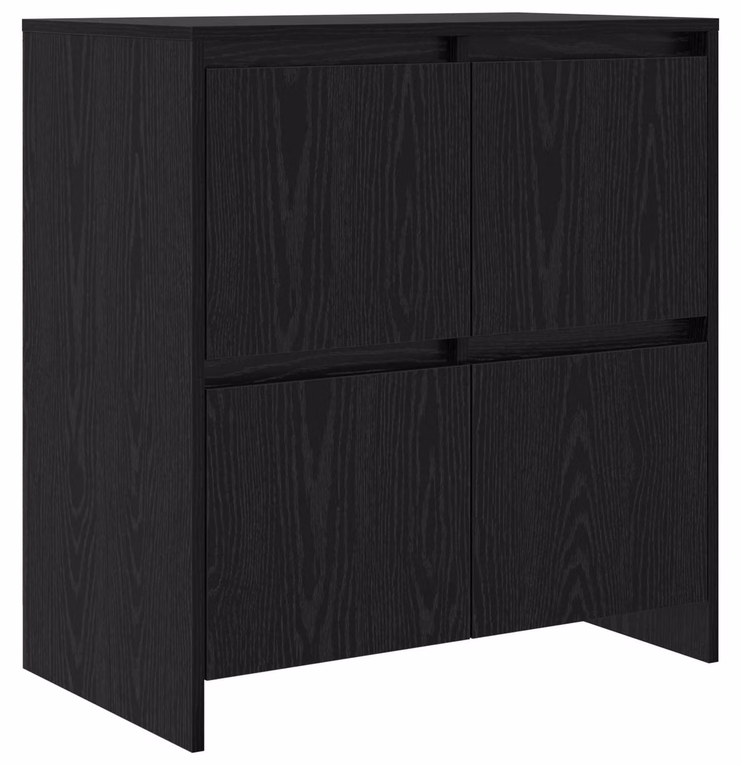Credenza Rovere Nero 70 x 41 x 75 cm Legno multistrato