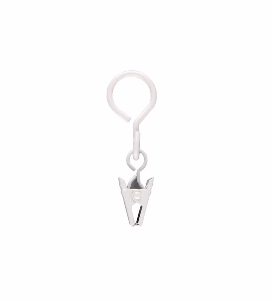 IDEAS 12 - Anello in metallo Pinza Bianco